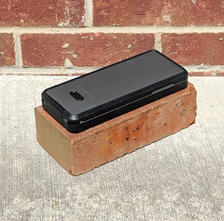Actual brick for scale. (Thanks, Bob!)